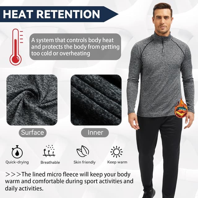 Thumbnail 3 de AMZSPORT Sudaderas Hombre con Cremallera 1/4