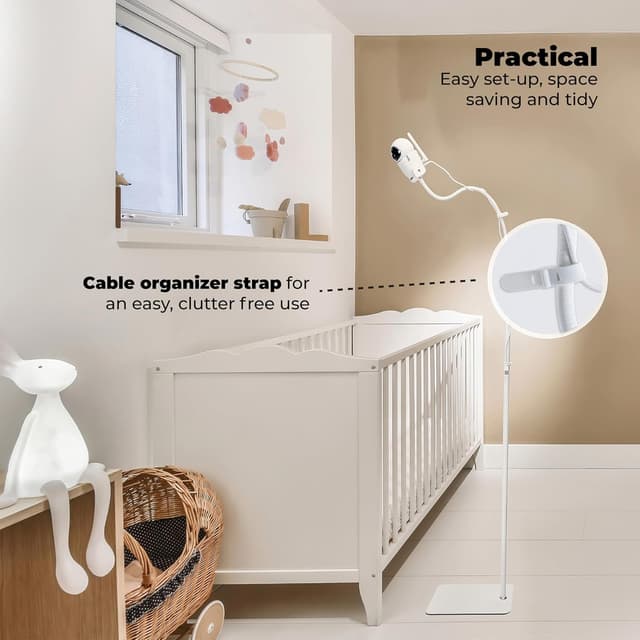 Detalle de goozie Baby Monitor Floor Stand Holder (universal with 1/4” thread) for nursery camera positioning