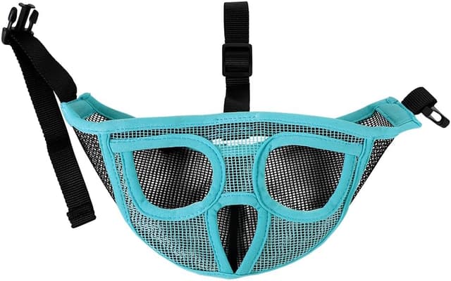 Detalle de HKSICHENGKEJIUK Short Snout Dog Muzzle Adjustable Mesh Breathable for Bulldogs, Pugs & More