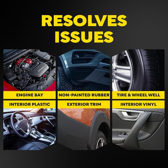 Detalle de Meguiar’s D17001 Hyper Dressing (1 Gallon) — water-based trim dressing for deep shine & gloss