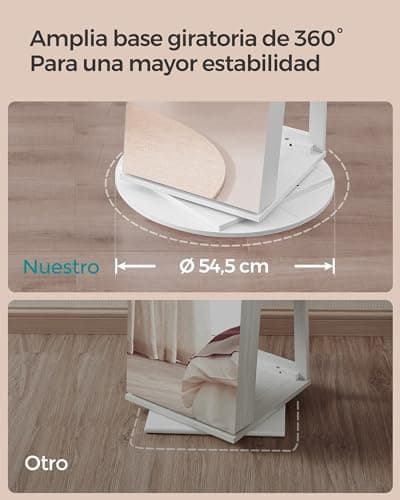 Detalle 2 de SONGMICS Joyero espejo con LEDs 6