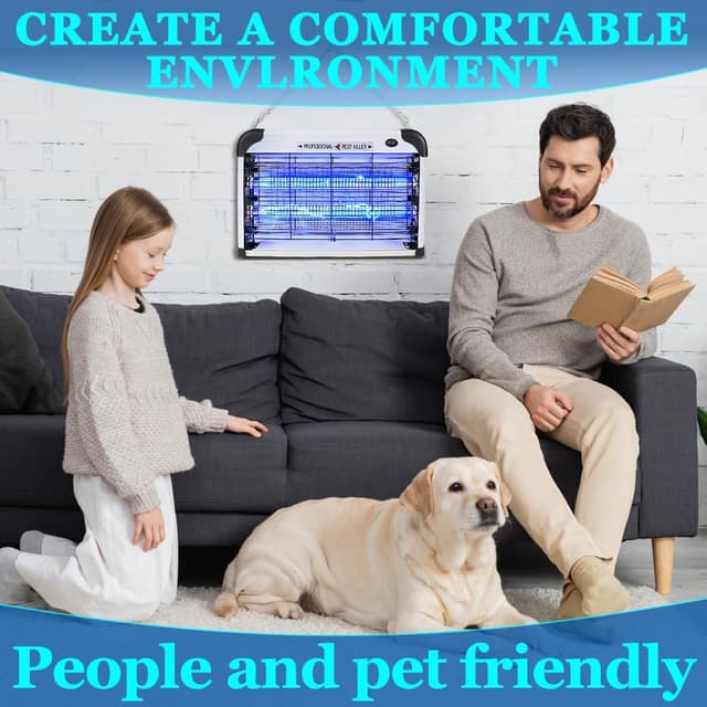 Detalle de Fly Zapper Electric Fly Killer 20W UV Indoor Bug Zapper (3000V grid)