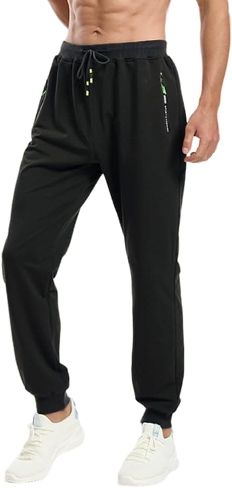 Detalle de ZOXOZ Men’s Fleece Lined Sherpa Joggers – water-resistant thermal tracksuit bottoms