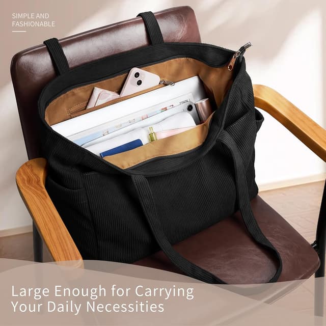 Thumbnail 4 de KALIDI Cord Tasche Damen Große Tote