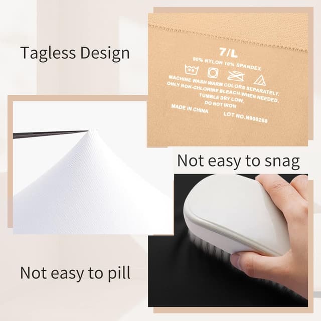 Detalle de YADIFEN Anti-Chafing Seamless Shorts for Women – 4-way stretch slip shorts for under dresses