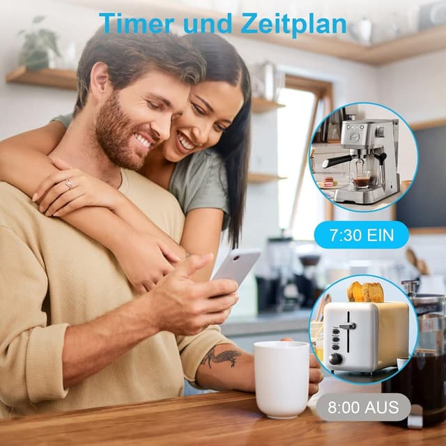 Thumbnail 4 de EIGHTREE Smart WLAN Steckdose 16A â 4er Pack đ