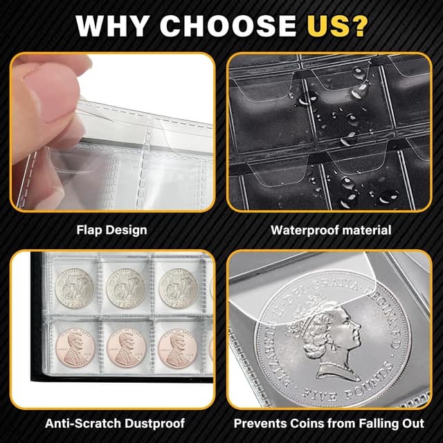 Thumbnail 2 de Münzsammlung 2-Euro Münzsammelalbum mit 480 Fächern