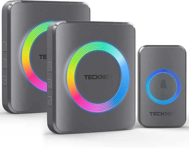 Detalle de TECKNET Wireless Doorbell 600m IP65