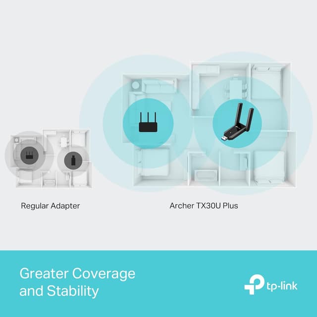 Thumbnail 4 de TP-Link Archer TX30U Plus AX1800 USB WiFi Adapter
