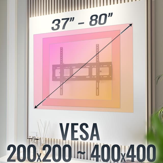 Thumbnail 4 de RICOO Soporte TV Pared Inclinable 37-80" 📺 Universal VESA