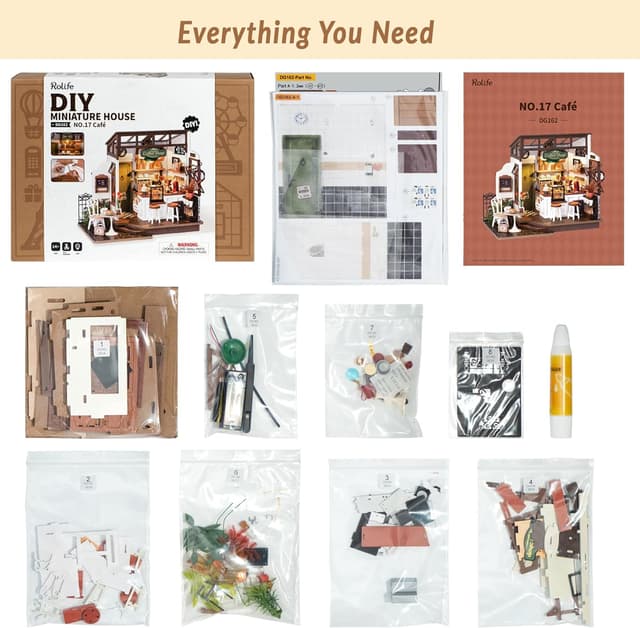 Thumbnail 5 de Rolife NO.17 Café Casa in Miniatura 6h