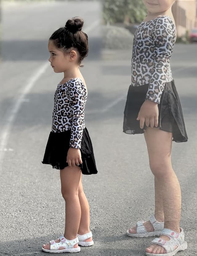 Thumbnail 6 de Arshiner Kids Classic Long Sleeve Leotard 2-11Y đź‘—