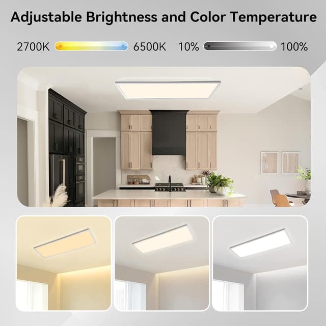 Detalle de ONDTA Plafón LED 22W 58x20cm regulable