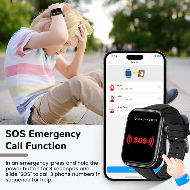 Thumbnail 4 de Oliimptek 2026 Kinder-Smartwatch mit Videoanruf