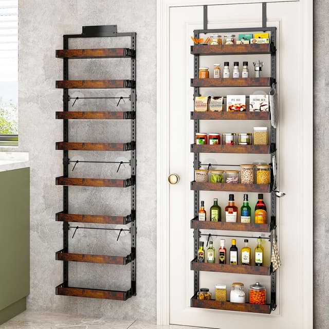 Detalle de Bukfen Pantry Door Organizer 8-Tier Storage
