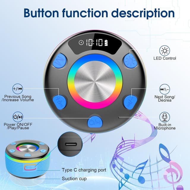 Thumbnail 6 de OYIB Bluetooth Shower Speaker 360° sound