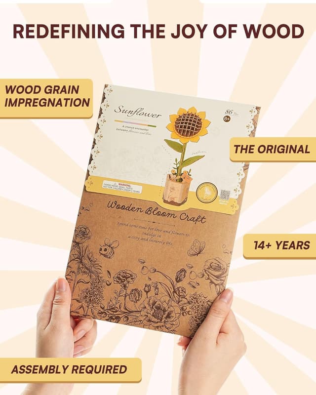 Thumbnail 5 de ROBOTIME Girasole kit puzzle 3D 0,5 h 🌼