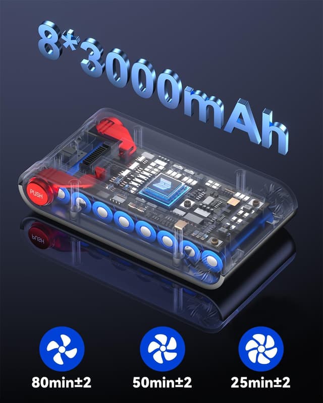 Detalle de Huhuba H9 Akku Staubsauger 58.000 Pa