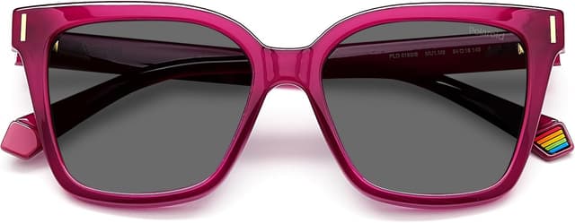 Detalle 2 de Polaroid PLD 6192/S occhiali da donna quadrati fucsia con lente grigio polarizzato