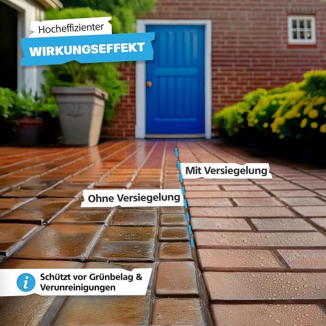 Detalle de SPRINGER HX1000 Steinimprägnierung (5 L) für Stein- & Fliesen – Nanoversiegelung für innen & außen