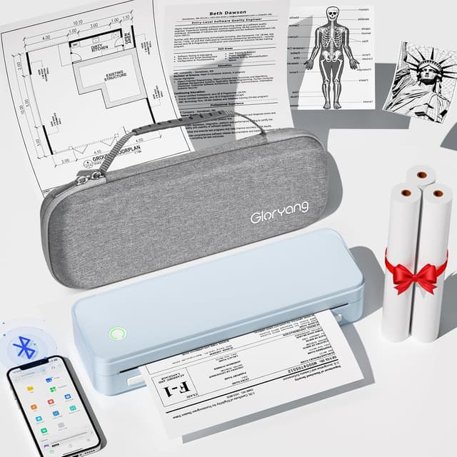 Detalle de Gloryang Inkless Portable Printer 8.5" US Letter 🖨