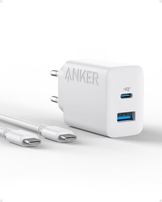 Detalle de Anker Cargador 20W USB C carga rápida 2 Puertos