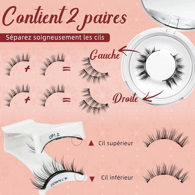 Thumbnail 5 de Higu clace Magnetische Wimpern 3 Magnete