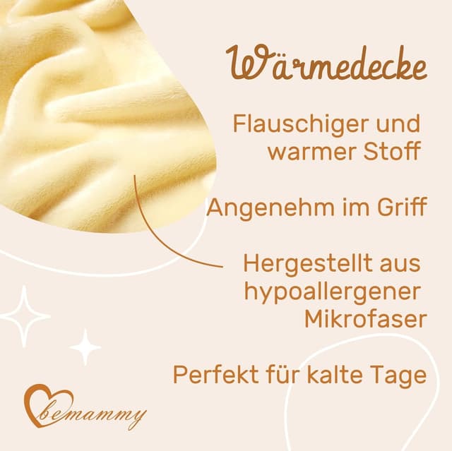 Thumbnail 3 de Be Mammy Manta Infantil Caliente Invierno 🐊 Bebé Niña