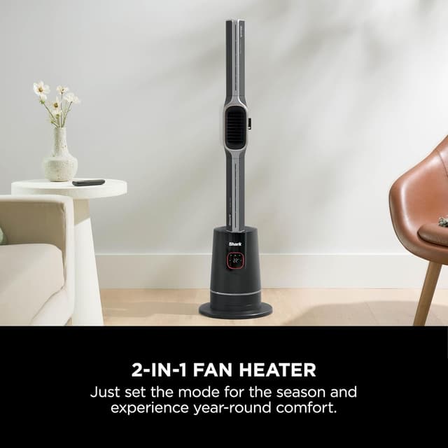 Detalle 2 de Shark TurboBlade Cool + Heat Tower Fan and Heater (TH200UK) with Thermo IQ, 180° oscillation and remote control