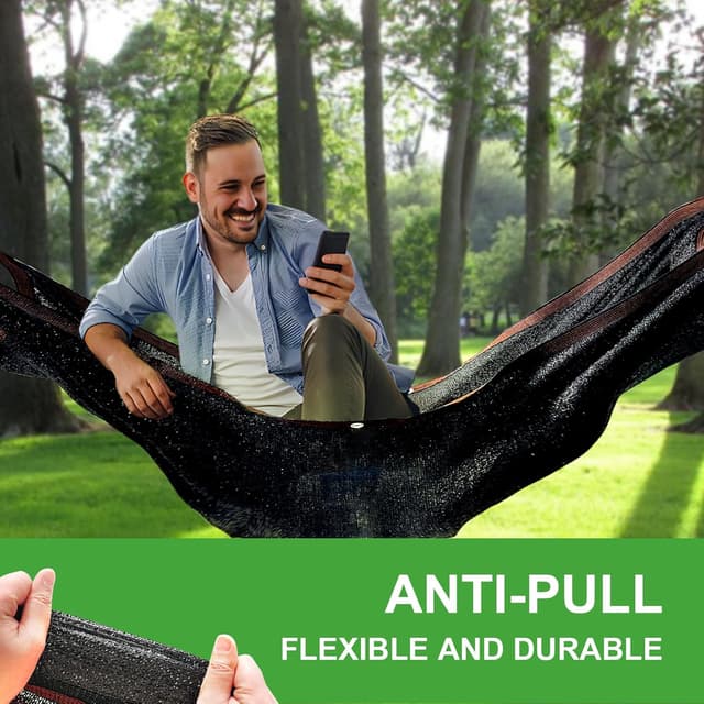 Detalle de Schattennetz 1x2 m mit Ösen – rechteckiges Sonnensegel mit ca. 90% Schatten für Gewächshaus, Balkon & Garten