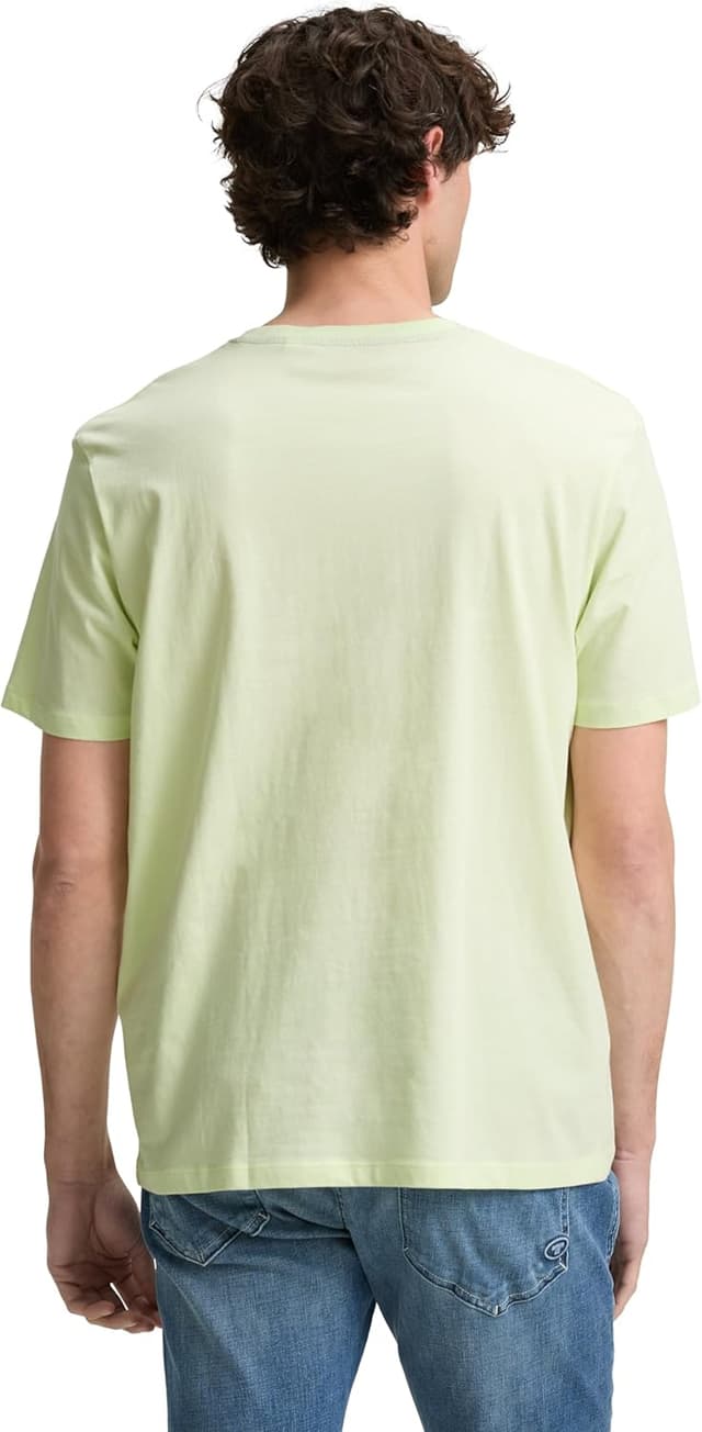 Detalle de TOM TAILOR 1046876 T-Shirt da uomo in cotone con logo stampato