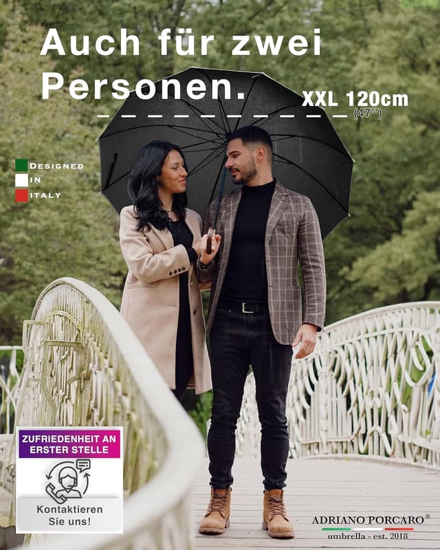 Thumbnail 2 de ADRIANO PORCARO Regenschirm XXL 120 cm