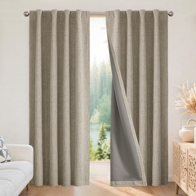 Detalle de Joydeco blackout thermal curtains, 66x90 inch
