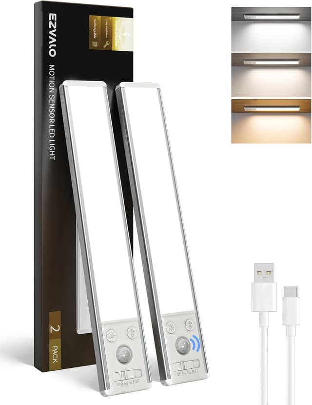 Detalle de EZVALO Schrankbeleuchtung LED 25CM 2400mAh