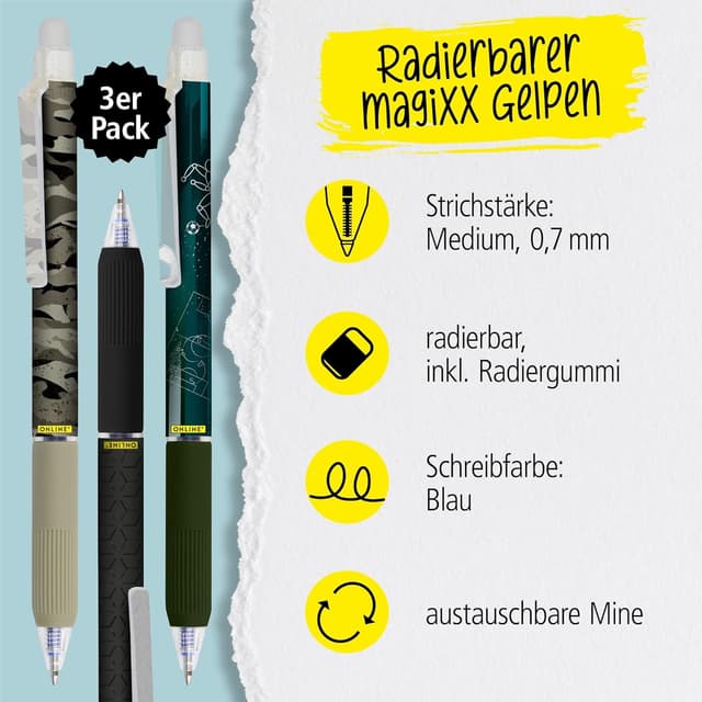 Detalle 2 de Online magiXX Radierstift-Set mit 0,7 mm
