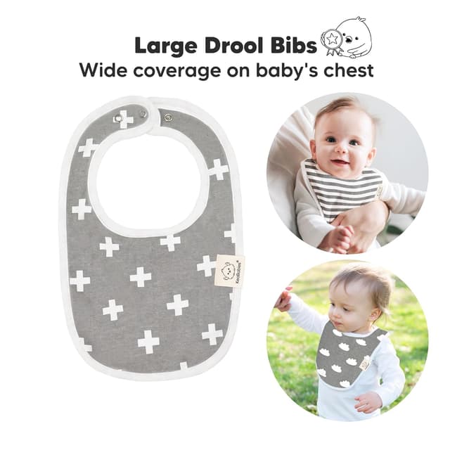 Thumbnail 1 de 8-Pack Organic Baby Bibs