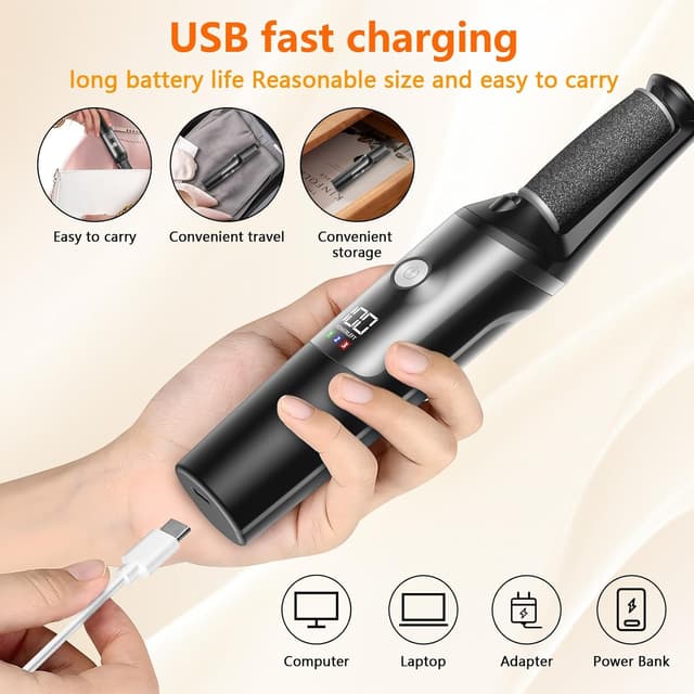 Detalle de PKBD Electric Foot File, 1200 mAh