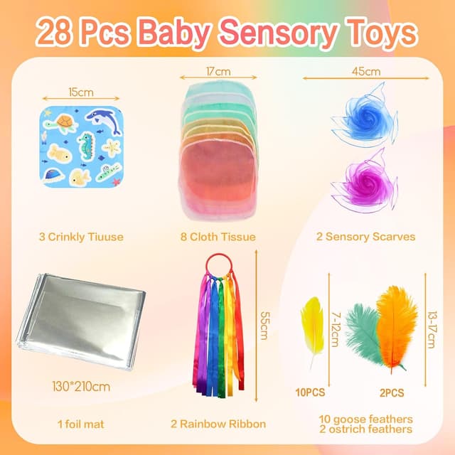 Detalle 2 de Baby Sensory Set 28pcs for Newborns