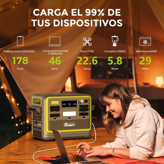 Thumbnail 1 de FOSSiBOT F2400 ⚡ Generador solar portátil 2400W