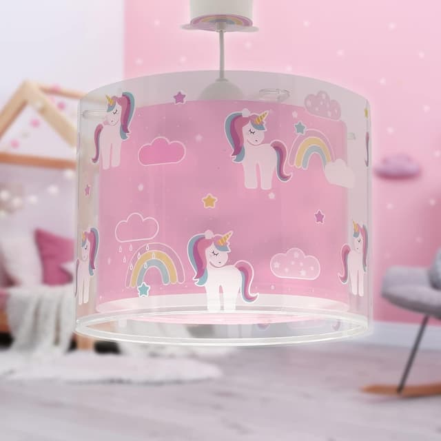 Detalle 2 de Dalber lámpara de techo unicornio infantil