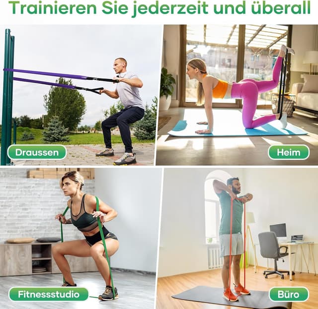 Thumbnail 6 de Fokky Fitnessbänder 5 Stufen Widerstandsbänder 🏋