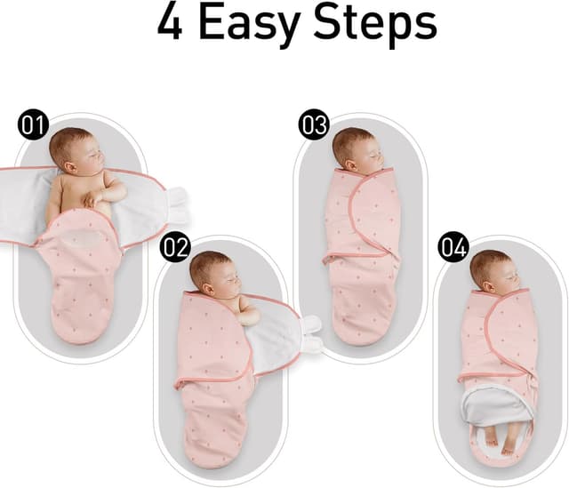 Thumbnail 2 de GLLQUEN BABY Pucksack Baby 0-3 Monate 3er Pack