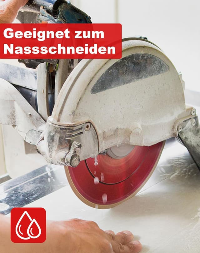 Detalle de Casaverde Diamantscheibe 230 mm für Stein, Beton, Granit und Ziegel (Nassschneiden)