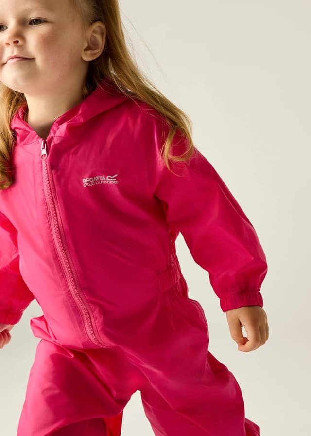 Detalle 2 de Regatta Toddlers Kids Puddle Suit Waterproof & Reflective All-in-One Rainsuit