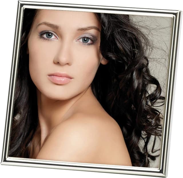 Detalle de walther design Cadre Photo Argent Chloé Portrait WD313S – 13 x 13 cm