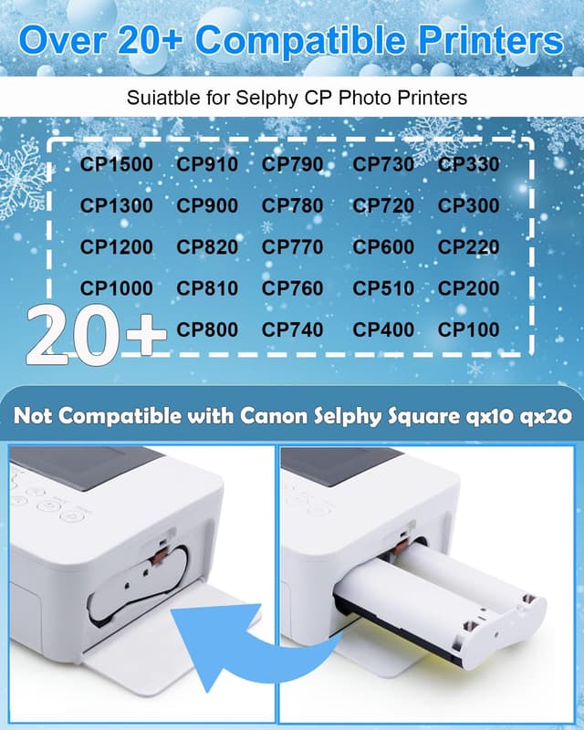 Thumbnail 6 de NineLeaf KP-108IN kompatible Kartusche mit Fotopapier für Canon Selphy (100 x 148 mm) – 3 Kartusche + 108 Fotos