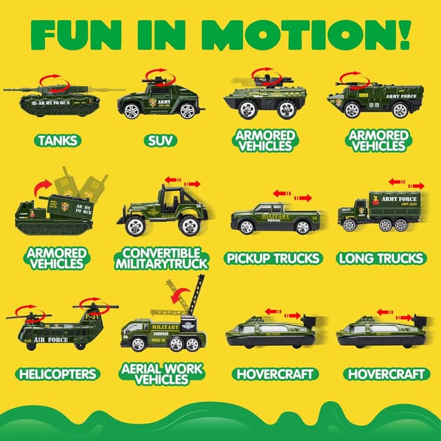 Thumbnail 2 de JOYIN 14in1 camion militare giocattolo 🚚