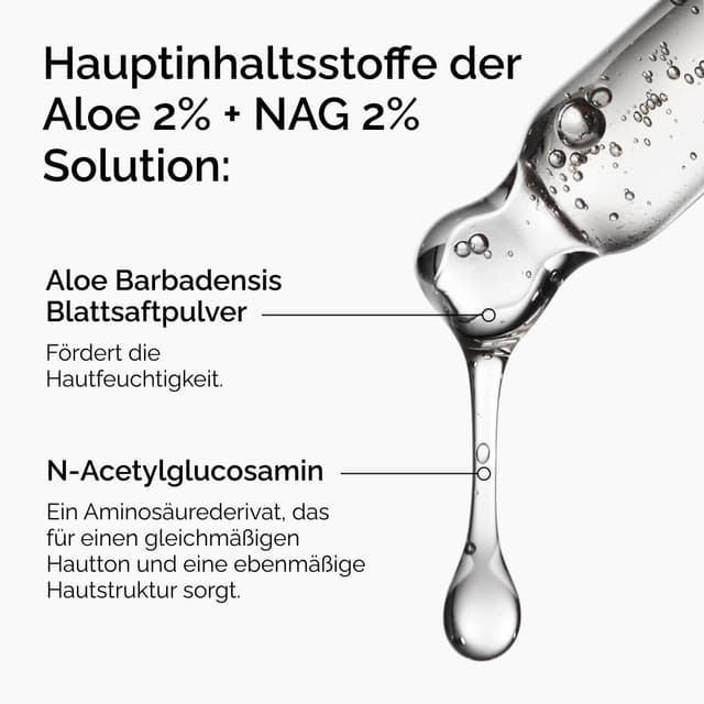 Detalle 2 de The Ordinary Aloe 2% + NAG 2% Solution (30 ml) – beruhigende Pflege gegen Aknenarben