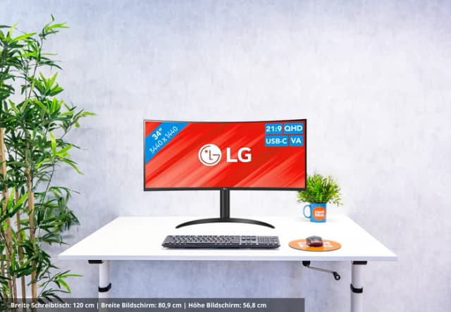 Thumbnail 10 de LG UltraWide 34WR55QK – 34 Zoll Monitor