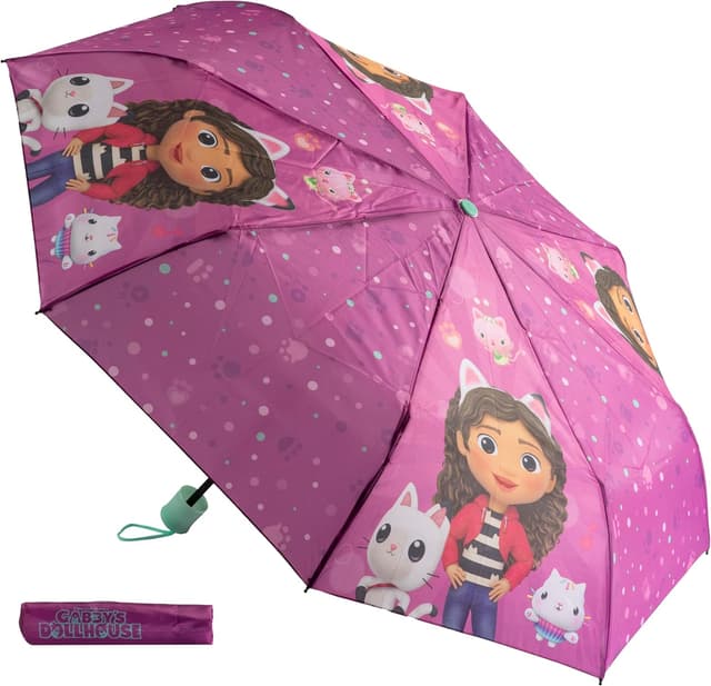 Detalle de Undercover faltbarer Regenschirm – Taschenschirm für Kinderhände (94 cm, 228 g)